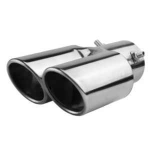 Universal Dual Outlet Black Exhaust Tip