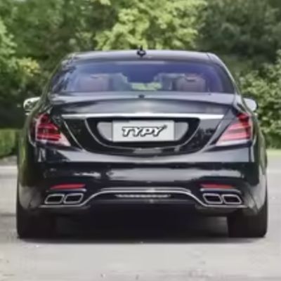Body Kit For Benz S-Class W221 2006-2012 Upgrade To 2018 W222 S63 Front And Rear Bumpers For Auto Lights