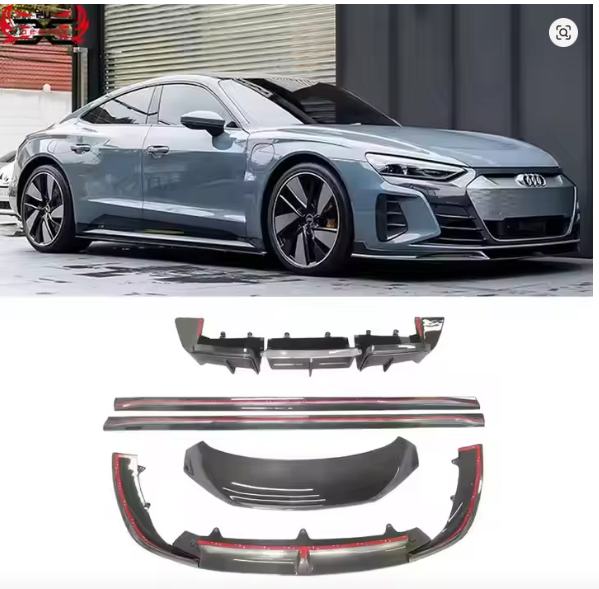 Carbon Fiber Body Kit for Audi RS / E-Tron GT Front Bumper Lip Side Skirts Rear Bumper Diffuser Rear Wing Spoiler Front Canards